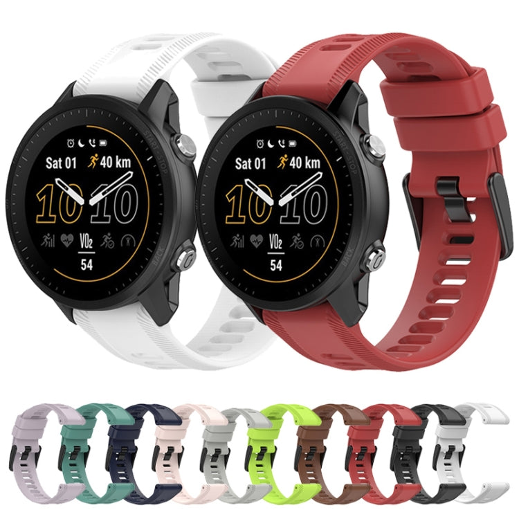 22mm Solid Color Silicone Watch Band, Series 2