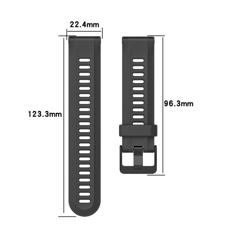 22mm Solid Color Silicone Watch Band, Series 2-Reluova