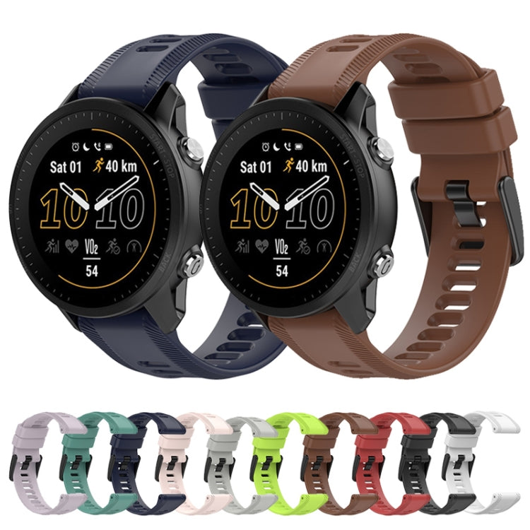 22mm Solid Color Silicone Watch Band, Series 2