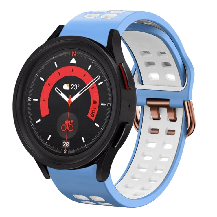 20mm Breathable Two-Color Silicone Watch Band, Series 5-Reluova