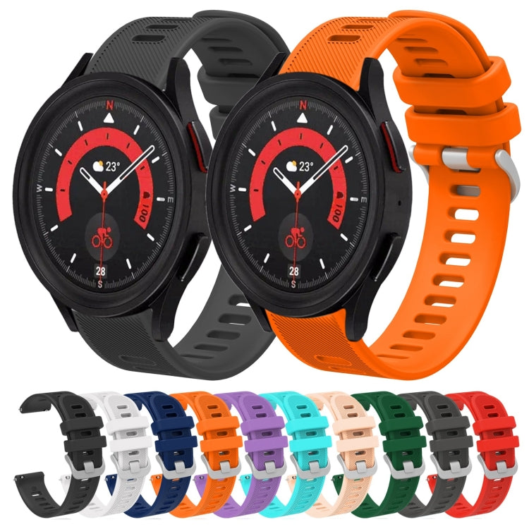 20mm Twill Solid Color Silicone Watch Band, Series 3-Reluova