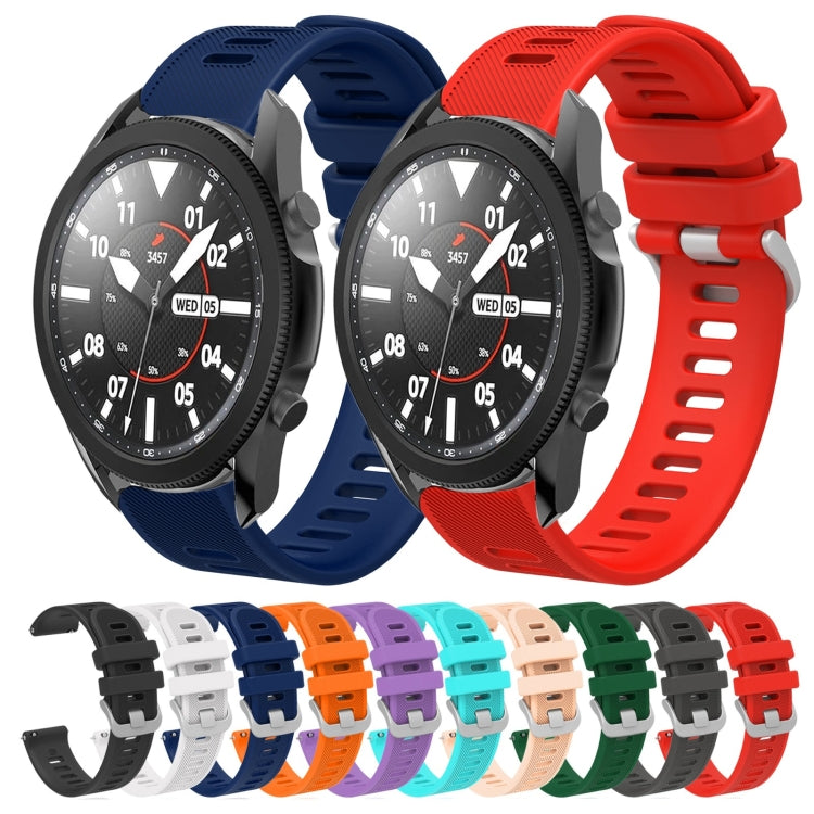 20mm Twill Solid Color Silicone Watch Band, Series 3-Reluova