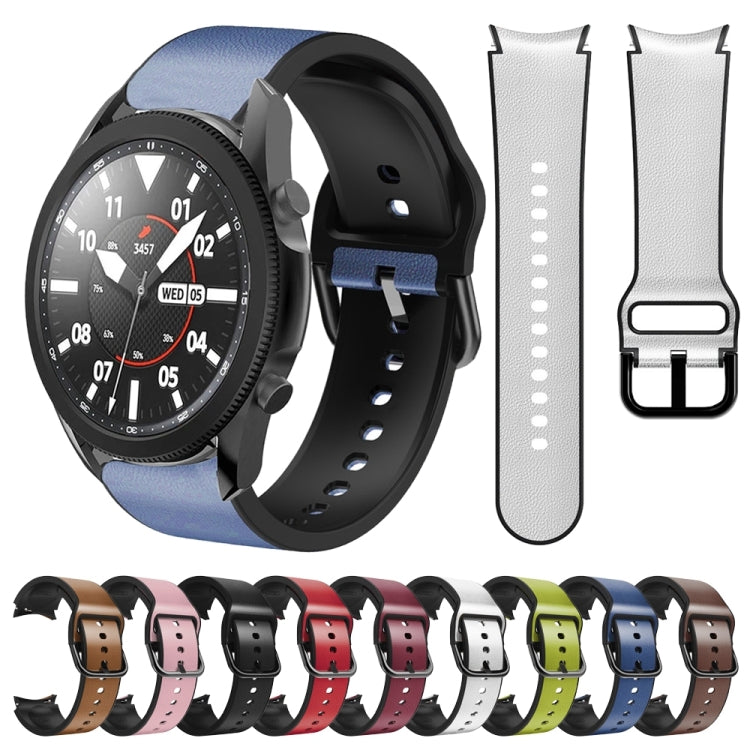 20mm Silicone Adhesive Leather Watch Band, Series 3-Reluova