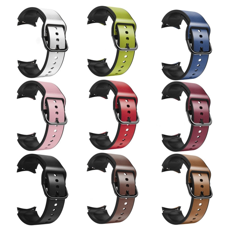 20mm Silicone Adhesive Leather Watch Band, Series 3-Reluova