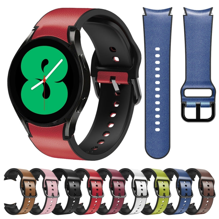 20mm Silicone Adhesive Leather Watch Band, Series 2-Reluova