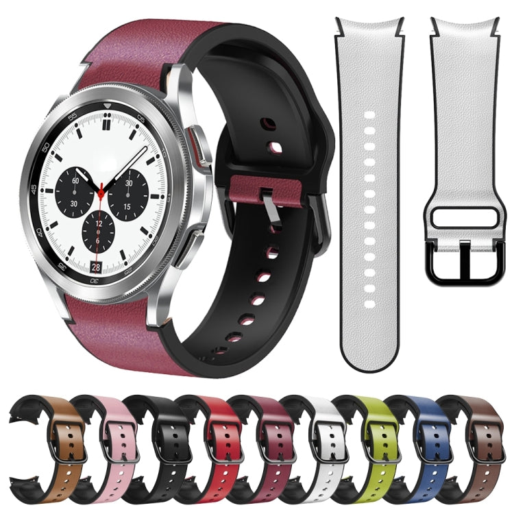 20mm Silicone Adhesive Leather Watch Band, Series 1-Reluova