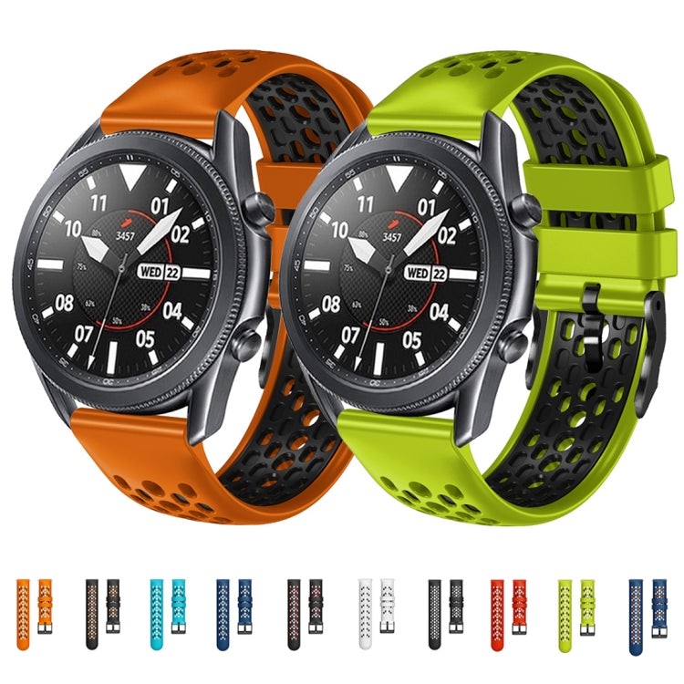 22mm Two-Color Breathable Silicone Watch Band, Series 2-Reluova