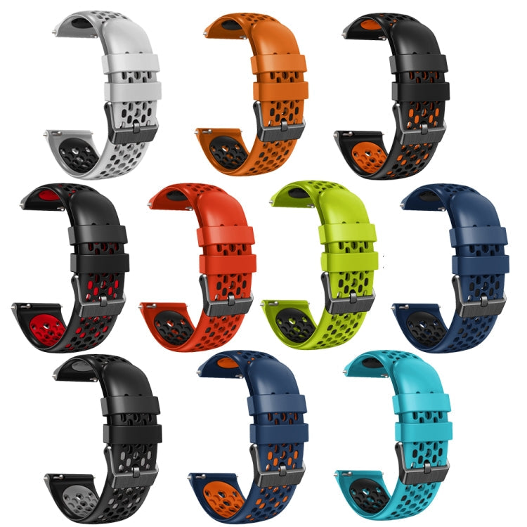 22mm Two-Color Breathable Silicone Watch Band, Series 2-Reluova