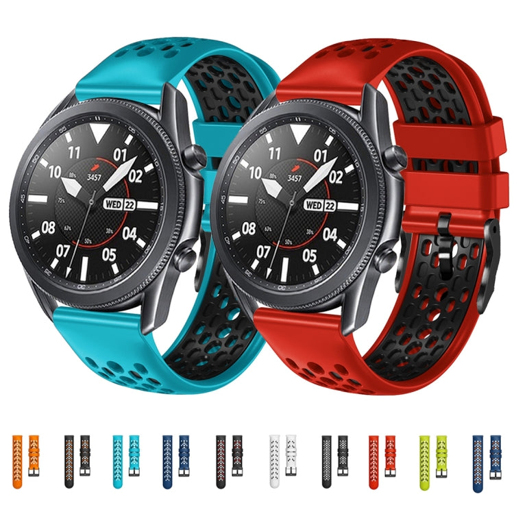 22mm Two-Color Breathable Silicone Watch Band, Series 3-Reluova