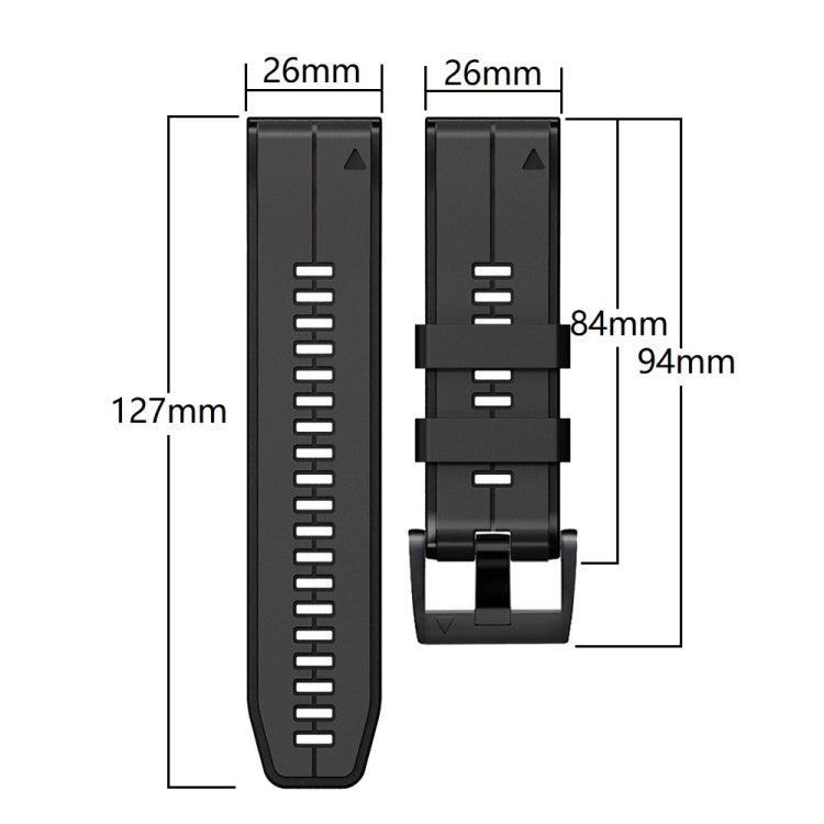 26mm Silicone Sports Two-Color Watch Band, Series 3-Reluova