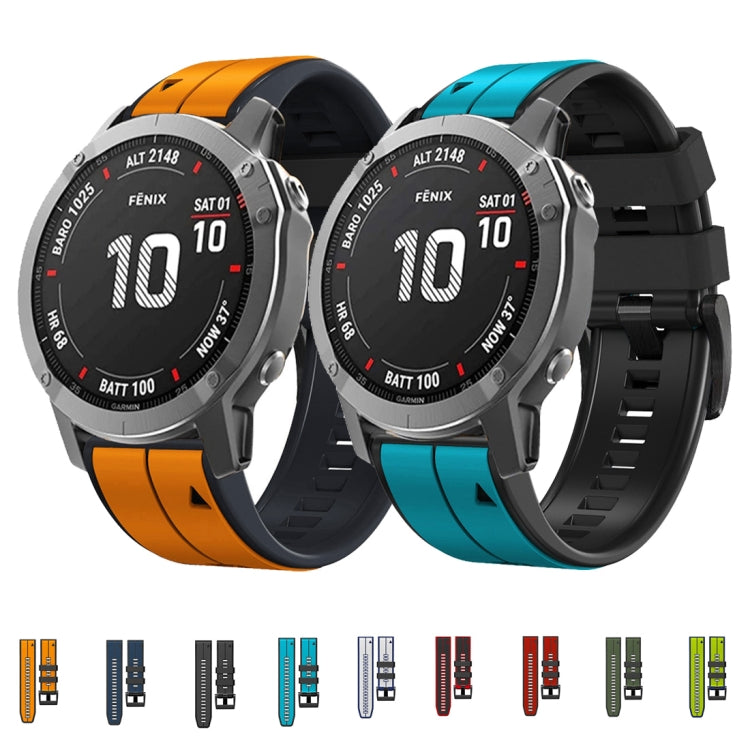 22mm Silicone Sports Two-Color Watch Band, Series 2