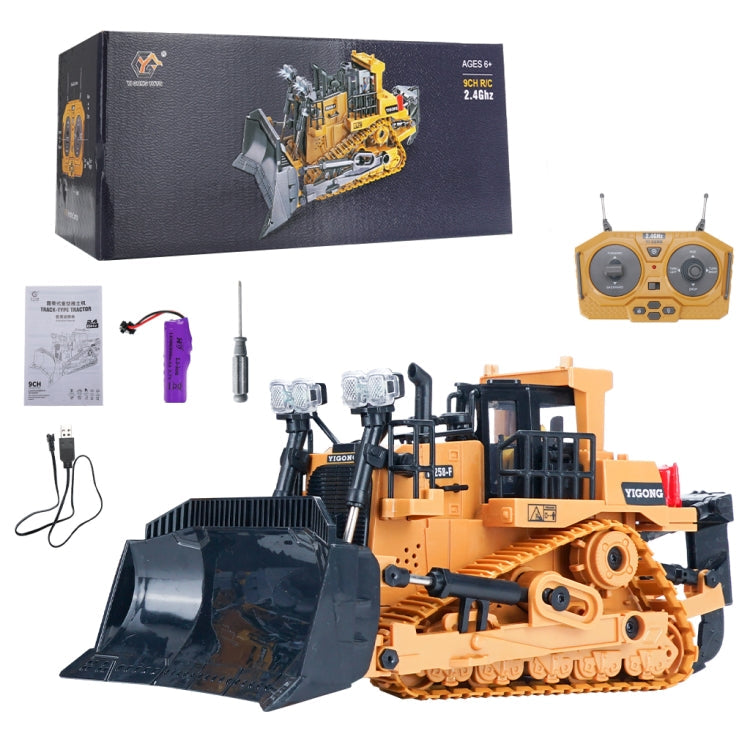 Mofun 1046 2.4G remote control nine channel engineering vehicle 1:24 multi-function crawler heavy bulldozer