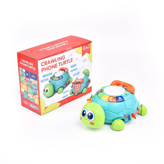 MoFun 2033A 6 in 1 Electric Crawling Induction Enlightenment Multifunctional Early Education Turtle Reluova