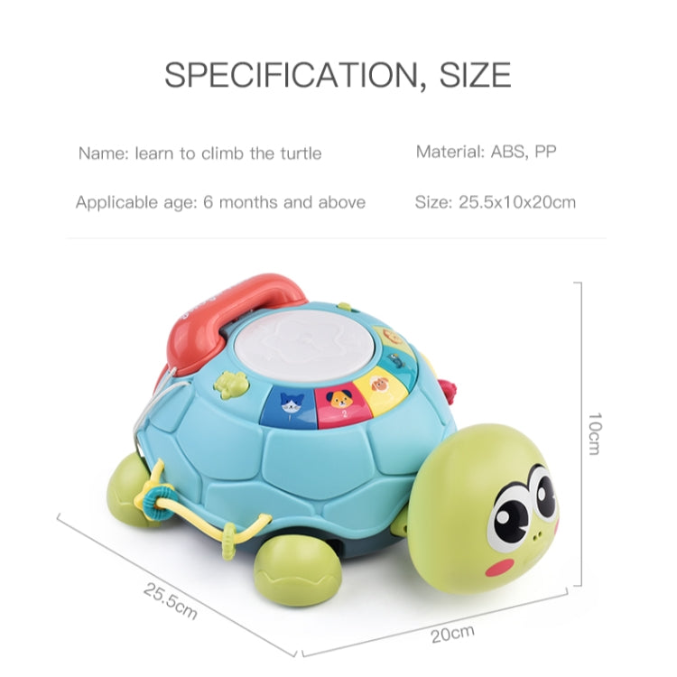 MoFun 2033A 6 in 1 Electric Crawling Induction Enlightenment Multifunctional Early Education Turtle Reluova