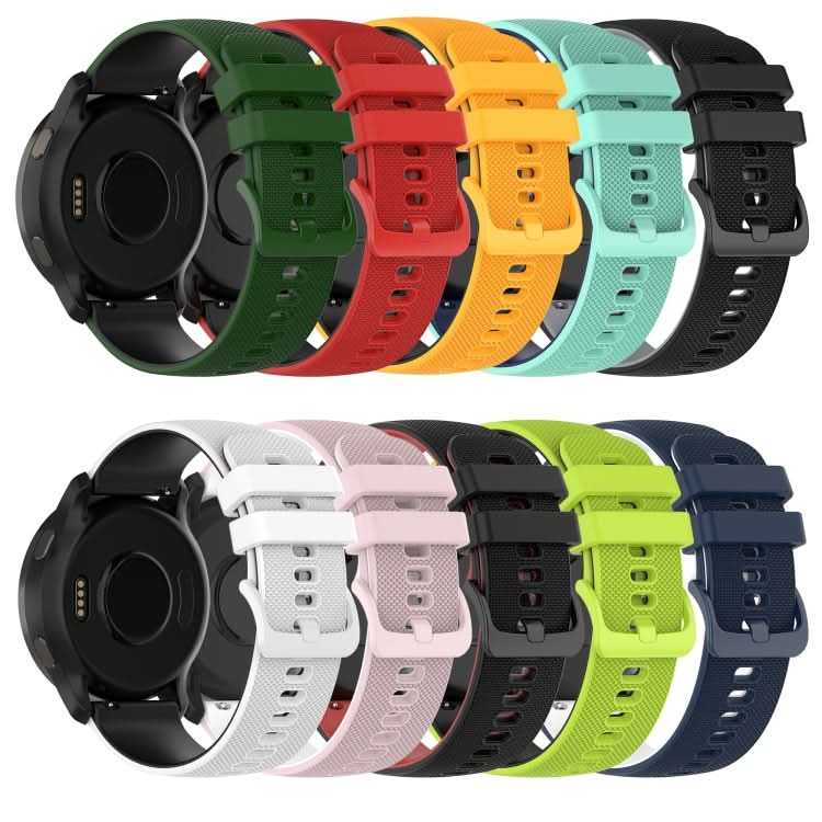 20mm Checkered Two-Color Silicone Watch Band, Series 7