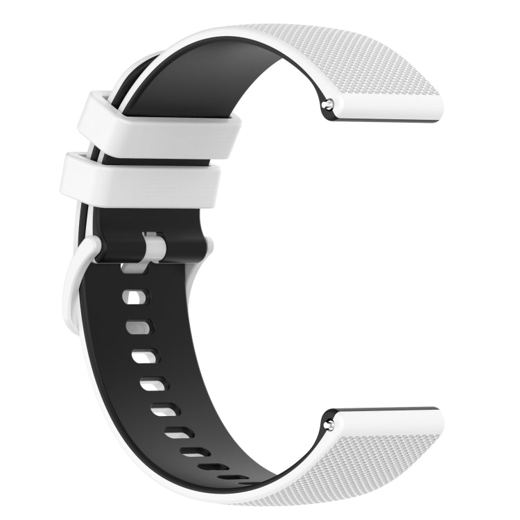 20mm Checkered Two-Color Silicone Watch Band, Series 4-Reluova