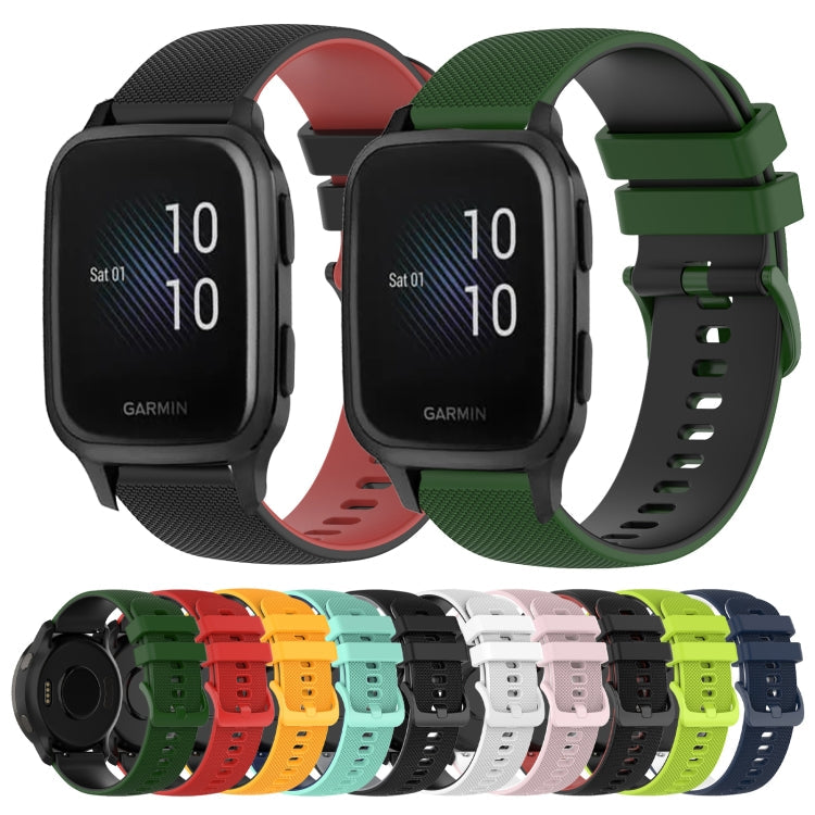 20mm Checkered Two-Color Silicone Watch Band, Series 3