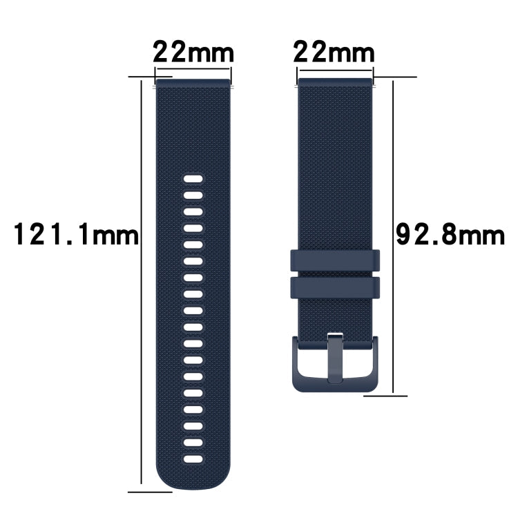 22mm Checkered Two-Color Silicone Watch Band, Series 2-Reluova