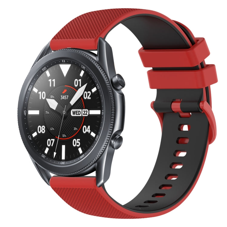 22mm Checkered Two-Color Silicone Watch Band, Series 1-Reluova