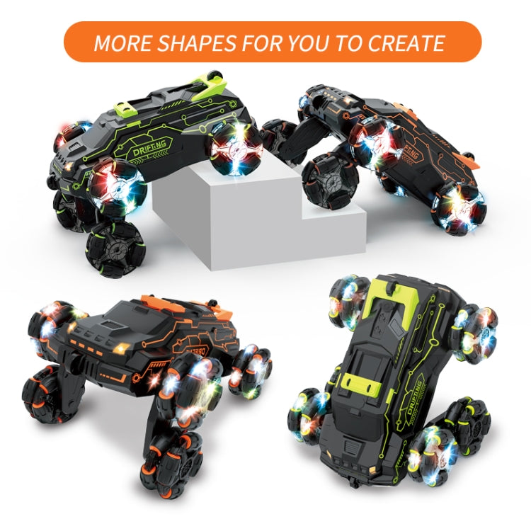 MoFun JC03 2.4G remote control six-wheel stunt car 360 degree swing arm without dead angle drift spray remote control car