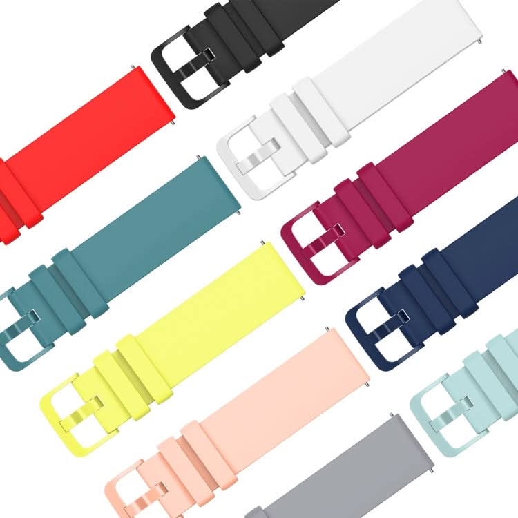 18mm Solid Color Soft Silicone Watch Band, Series 1