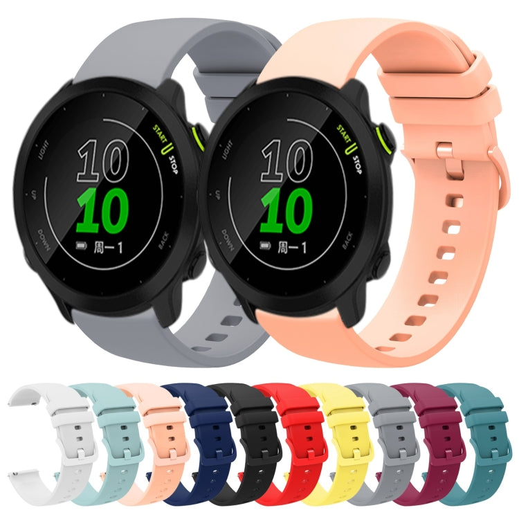 20mm Solid Color Soft Silicone Watch Band, Series 3