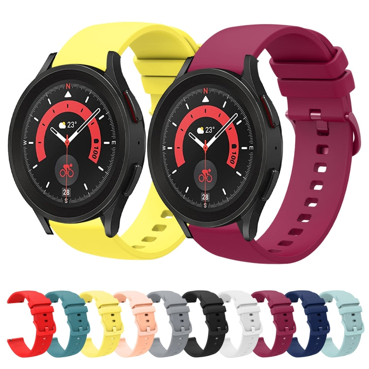 20mm Solid Color Soft Silicone Watch Band, Series 5-Reluova