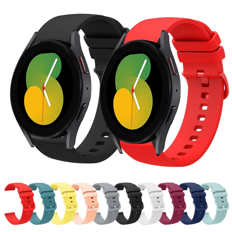 20mm Solid Color Soft Silicone Watch Band, Series 4-Reluova