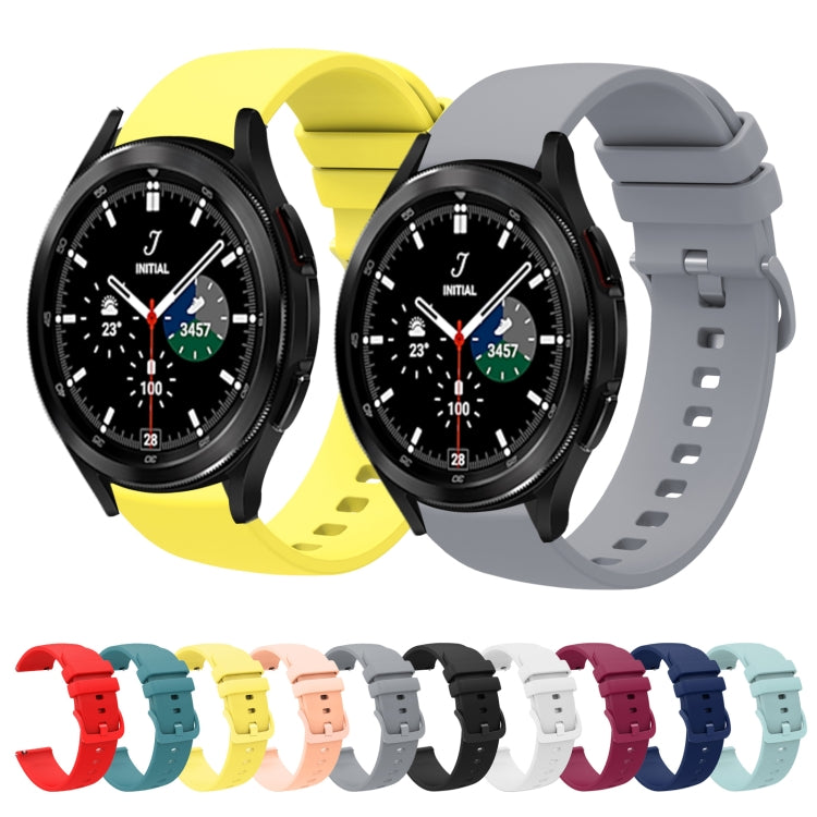 20mm Solid Color Soft Silicone Watch Band, Series 3-Reluova