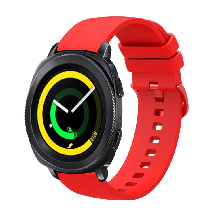 20mm Solid Color Soft Silicone Watch Band, Series 4-Reluova