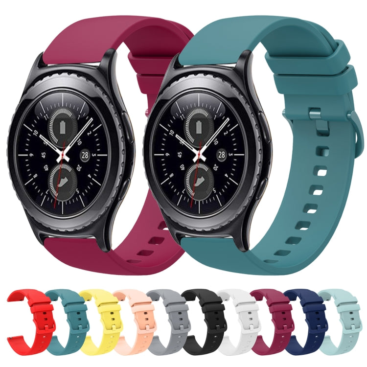 20mm Solid Color Soft Silicone Watch Band, Series 2-Reluova