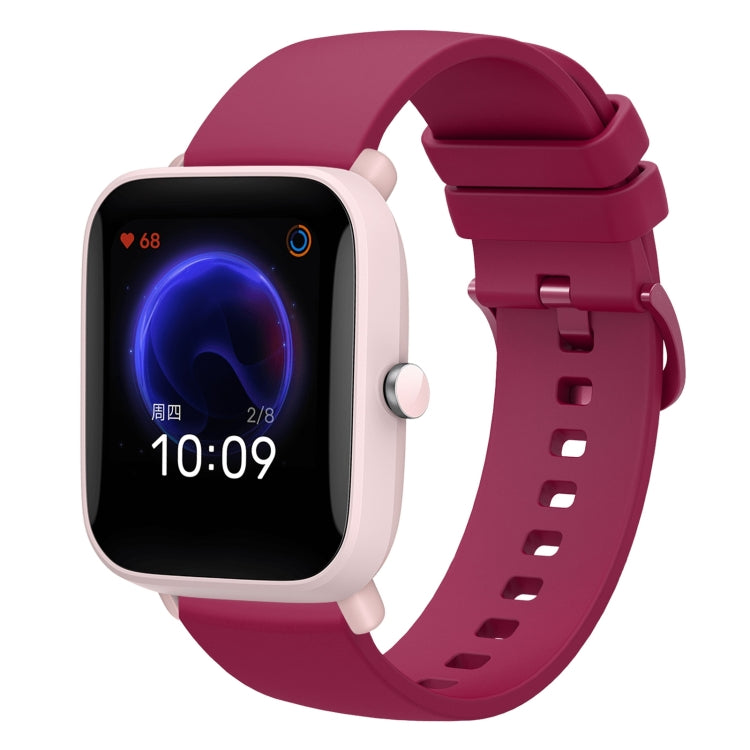 20mm Solid Color Soft Silicone Watch Band, Series 2