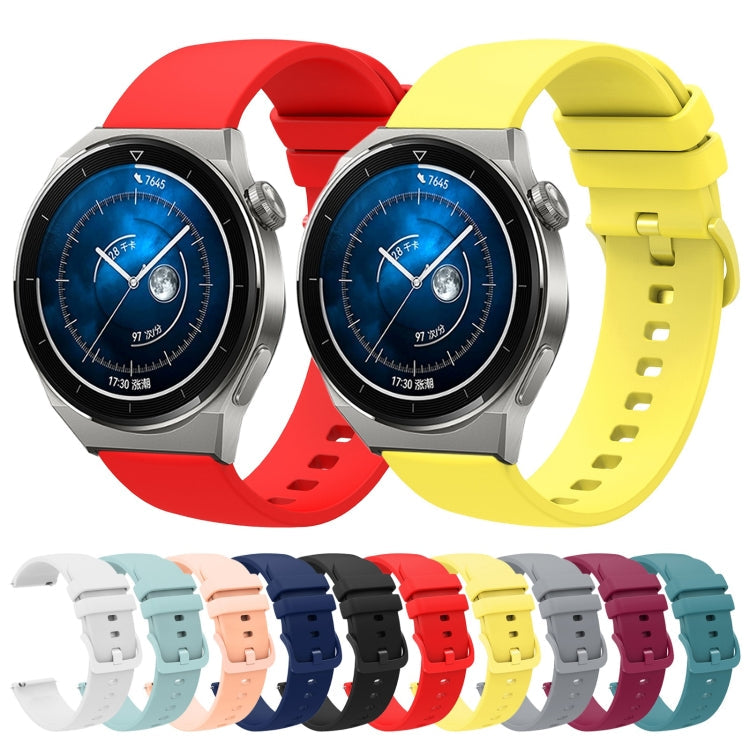 20mm Solid Color Soft Silicone Watch Band, Series 1-Reluova