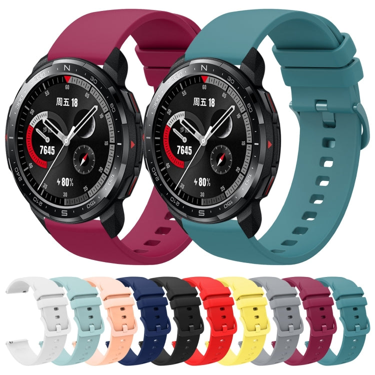 22mm Solid Color Soft Silicone Watch Band, Series 2-Reluova