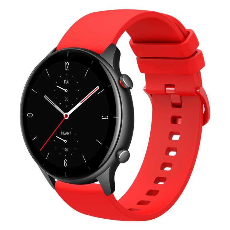 22mm Solid Color Soft Silicone Watch Band, Series 3