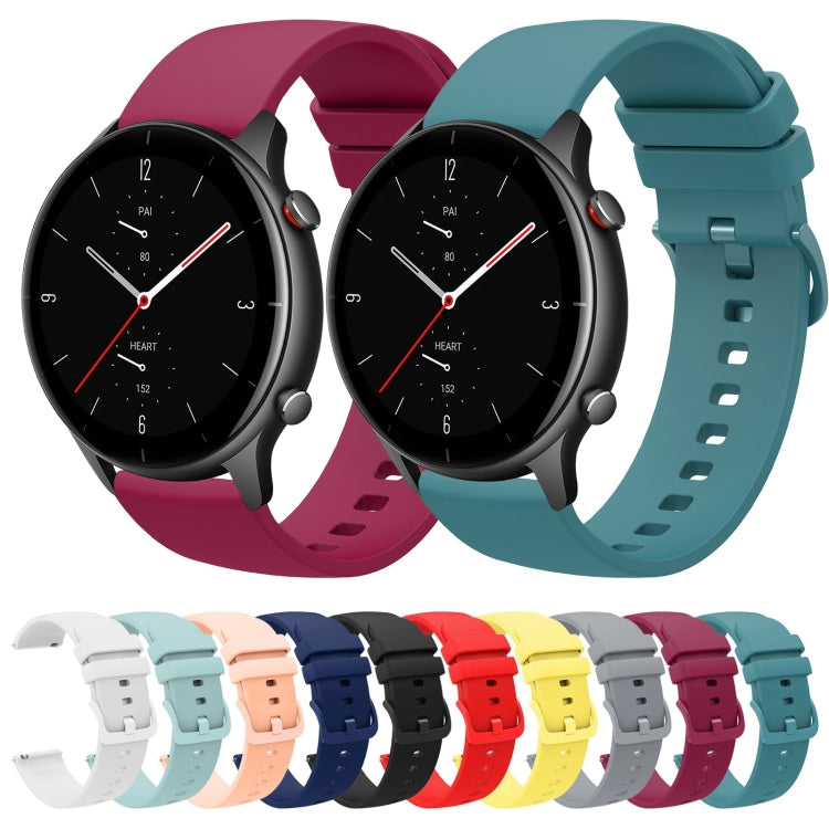 22mm Solid Color Soft Silicone Watch Band, Series 3