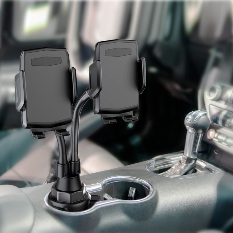 A080+X908 Car Cup Double Mobile Phone Holder Mount Adjustable Cradle Bracket ÎҵÄÉ̵ê