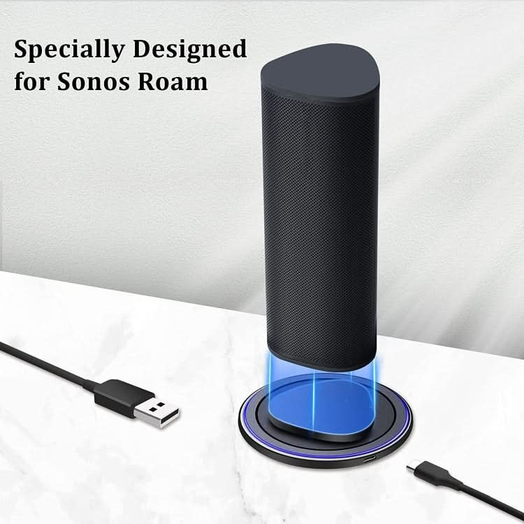 For Sonos Roam Bluetooth Speaker Magnetic Wireless Charger Charging Dock