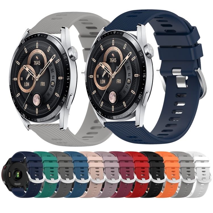 20mm Solid Color Soft Silicone Watch Band, Series 1-Reluova