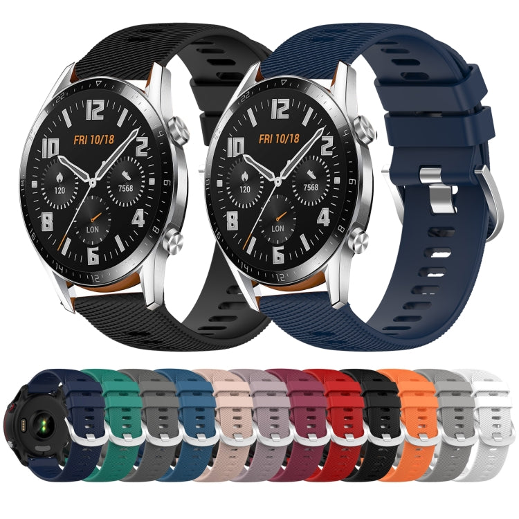 20mm Solid Color Soft Silicone Watch Band, Series 2-Reluova