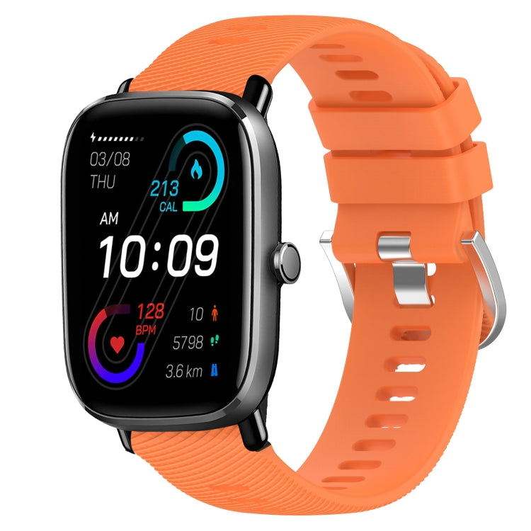 20mm Solid Color Soft Silicone Watch Band, Series 4