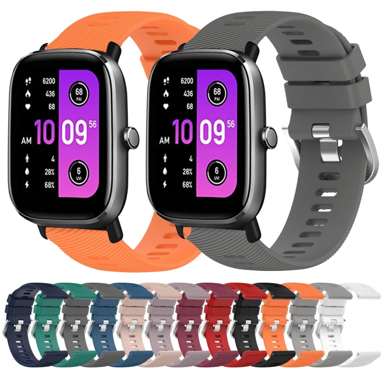 20mm Solid Color Soft Silicone Watch Band, Series 4