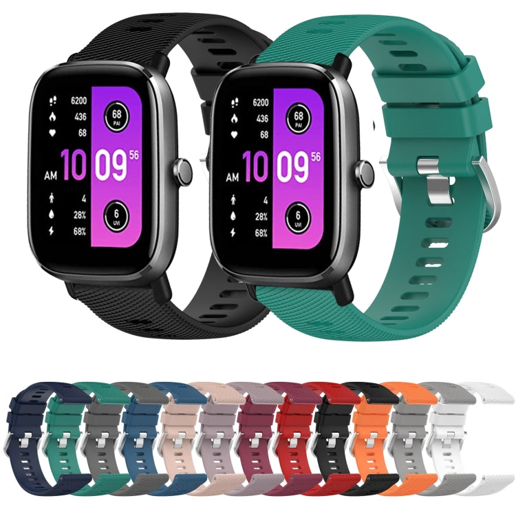 20mm Solid Color Soft Silicone Watch Band, Series 1