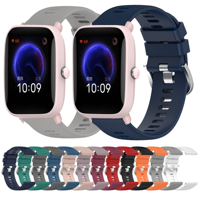 20mm Solid Color Soft Silicone Watch Band, Series 3