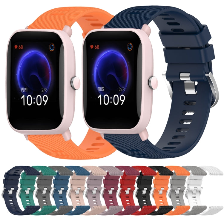 20mm Solid Color Soft Silicone Watch Band, Series 3