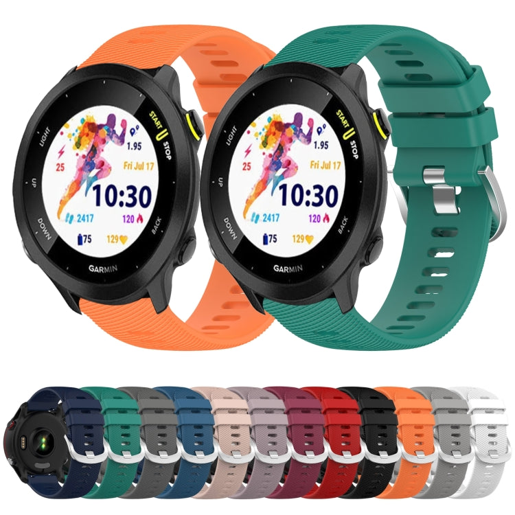 20mm Solid Color Soft Silicone Watch Band, Series 4