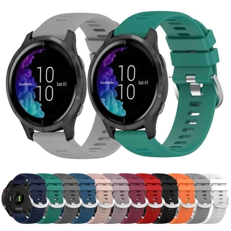 20mm Solid Color Soft Silicone Watch Band, Series 3