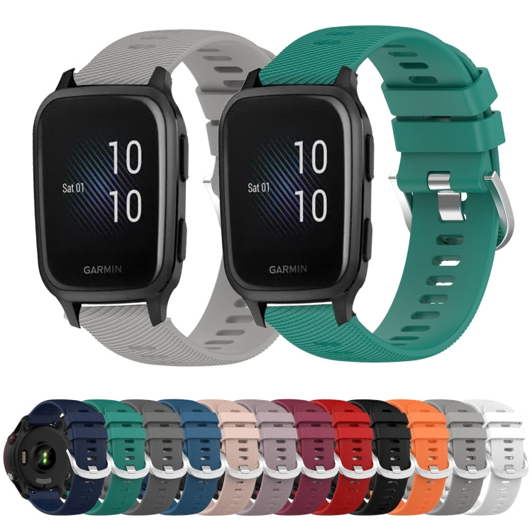 20mm Solid Color Soft Silicone Watch Band, Series 3