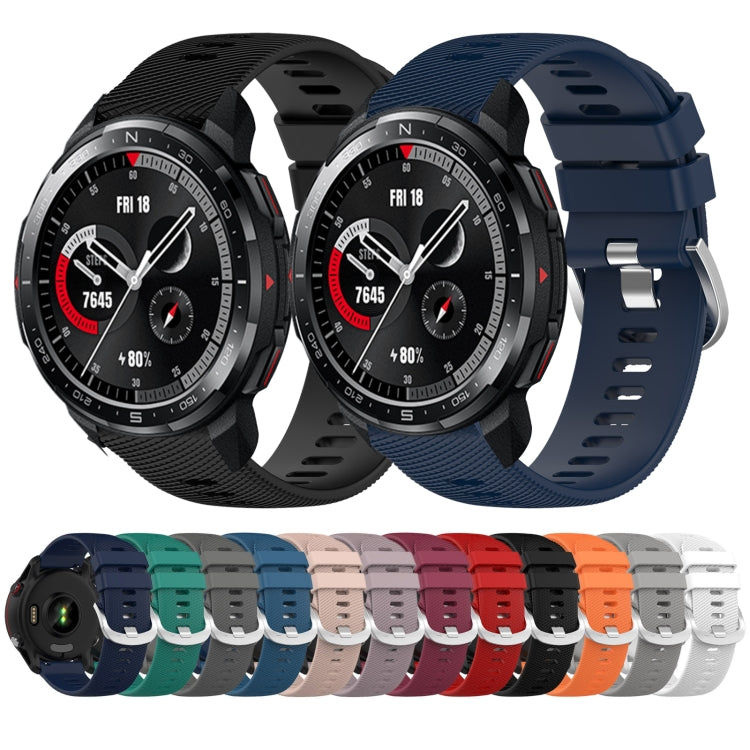 22mm Solid Color Soft Silicone Watch Band, Series 3-Reluova