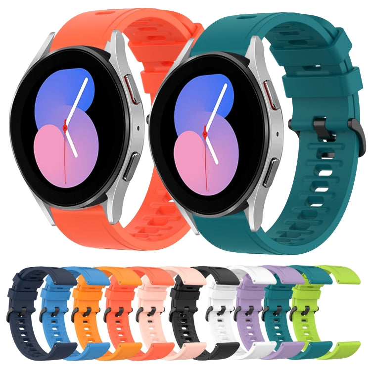 20mm Solid Color Soft Silicone Watch Band, Series 3-Reluova